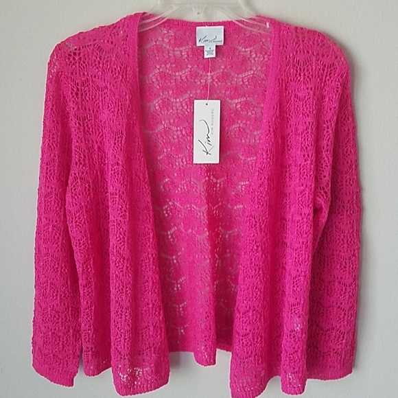 Kim Rogers Sweaters - New! Pink Knit Cardigan